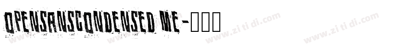 opensanscondensed me字体转换